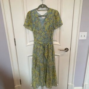 Floral lost and wander midi dress